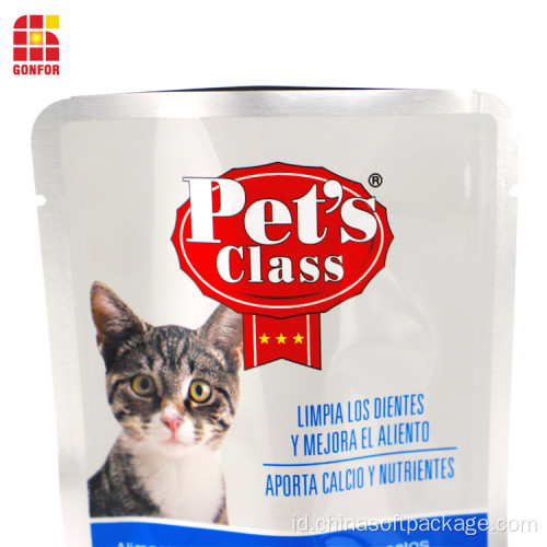 Kantong Makanan Kemasan Makanan Stand-Up Pouch dari Cat Treat